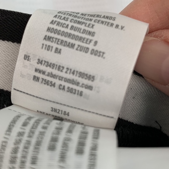 Hollister Black Cropped Leggings XS Y2K Retro Classic Workout - Picture 4 of 6